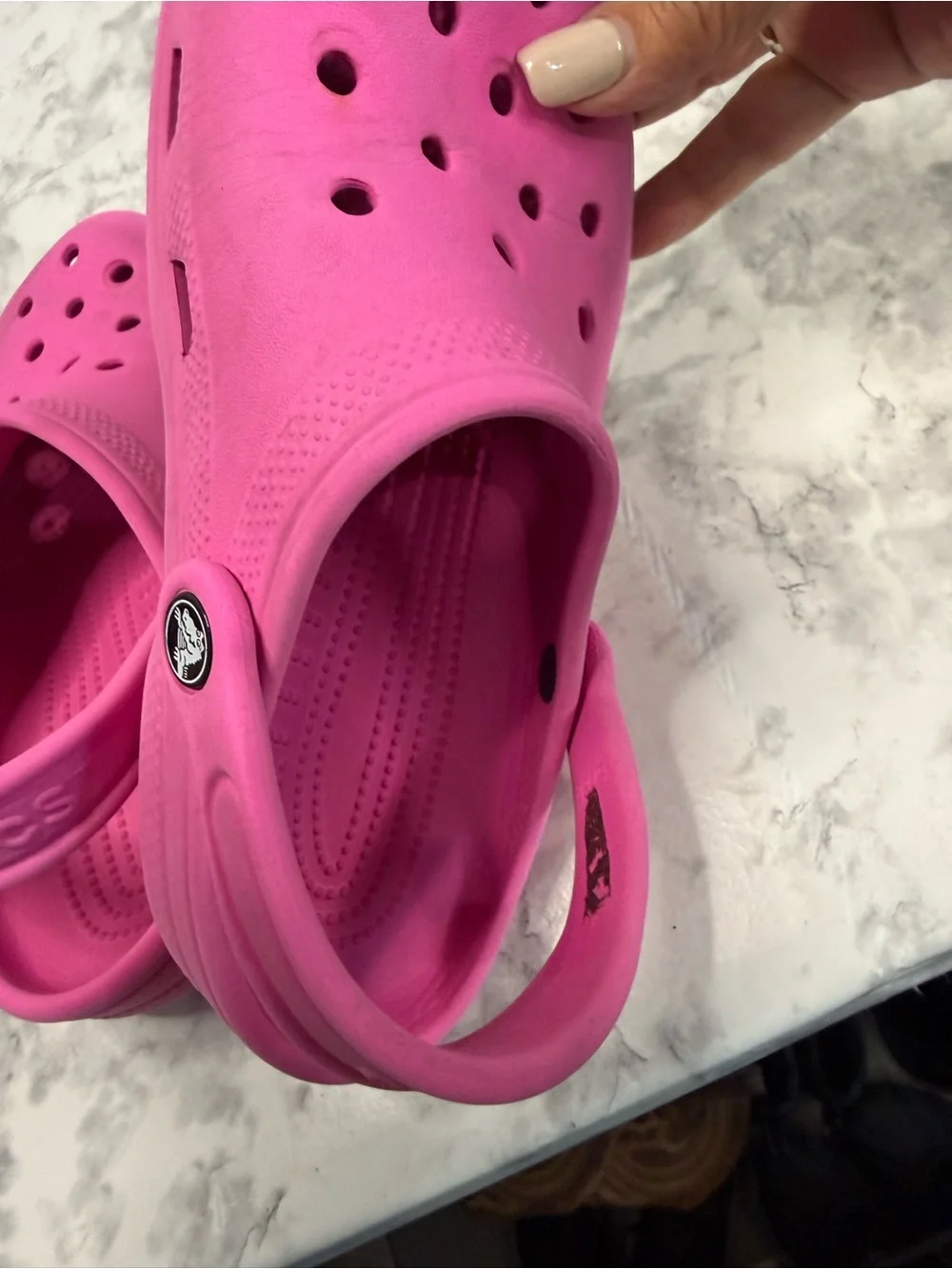 Crocs Kids Classic Pink Clogs/Sandals Size Junior 3